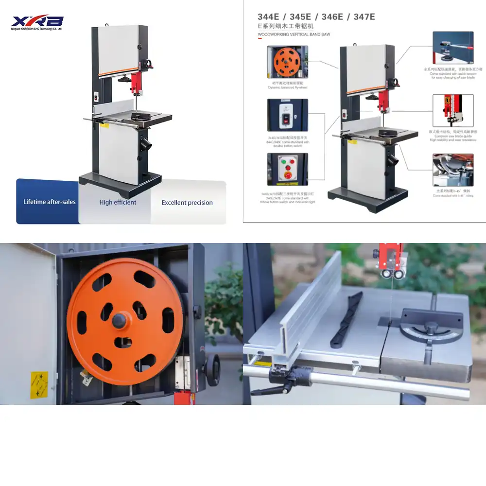 Woodworking Machinery For Sale - Piła taśmowa pionowa MJ345E, wysoka sprzedaż,