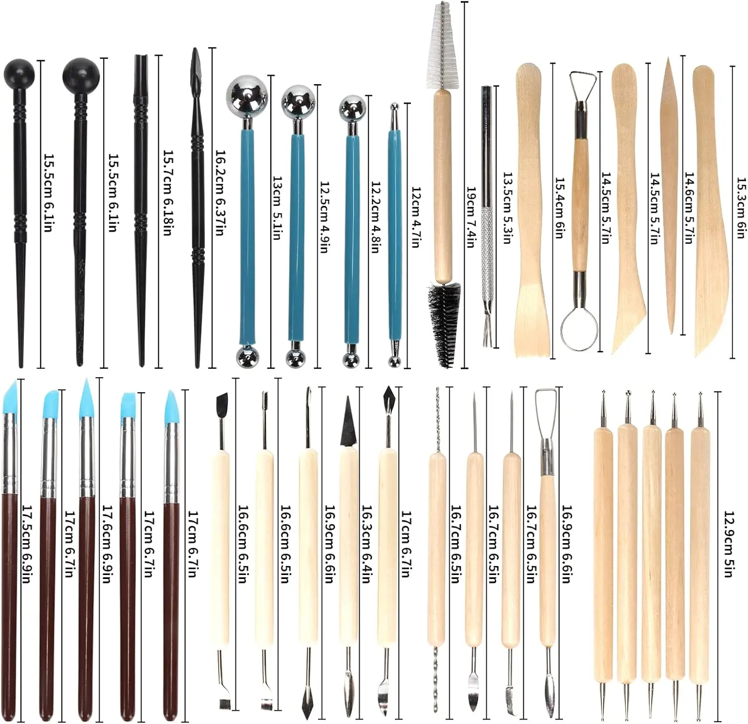 Zestaw narzędzi ceramicznych 8 – Wood Chisel Set recenzja i cena