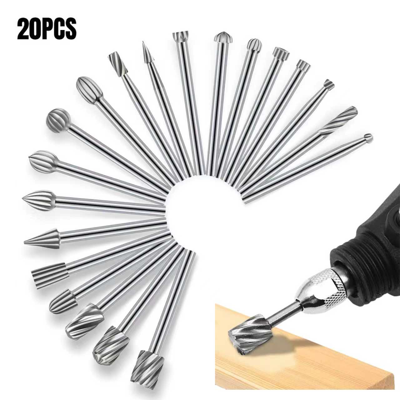 Zestaw 20 szt. frezów i wierte – Wood Chisel Set recenzja i cena